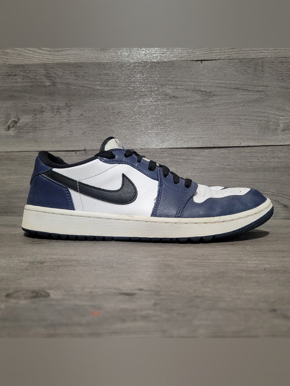 Air Jordan 1 Retro Low Mens Size 10.5 Golf Shoes Midnight Navy DD9315-104